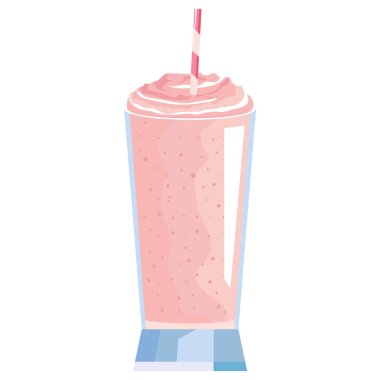 Taze pembe smoothie