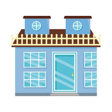 Mavi rüya evi cephesi