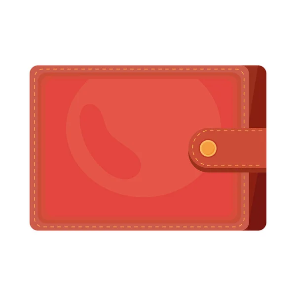 Acessório carteira vermelho — Vetor de Stock