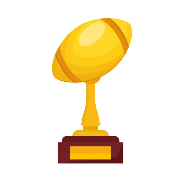 Troféu de balão de futebol americano — Vetor de Stock