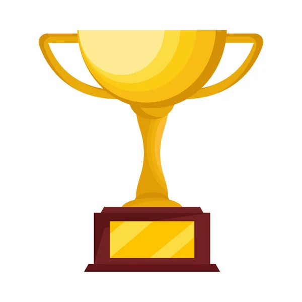 Trophy cup golden — Stock Vector