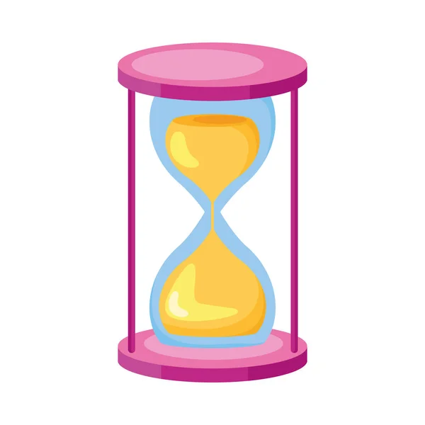 Contador de tiempo arena reloj de arena — Vector de stock