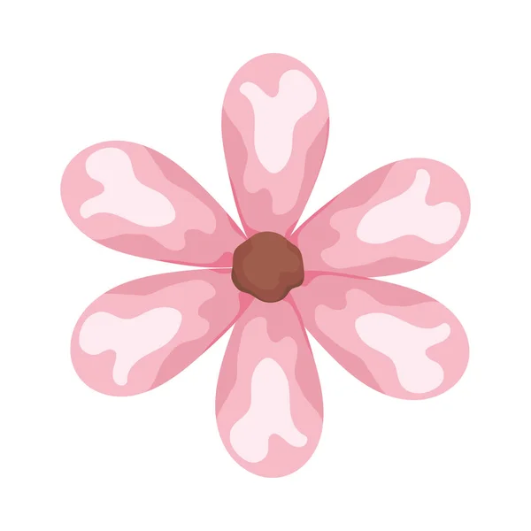 Rosa akvarell blomma — Stock vektor