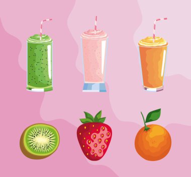 6 organik smoothie simgesi