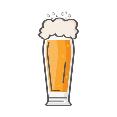 Köpüklü cam bardakta bira