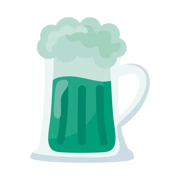 Icona della birra verde — Vettoriale Stock
