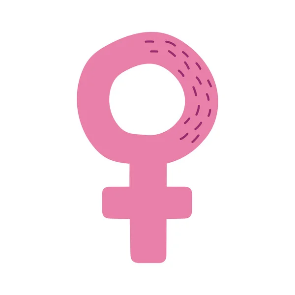 Female gender symbol — Stock Vector