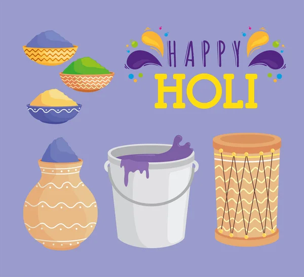 Indian festival of holi — Stock Vector