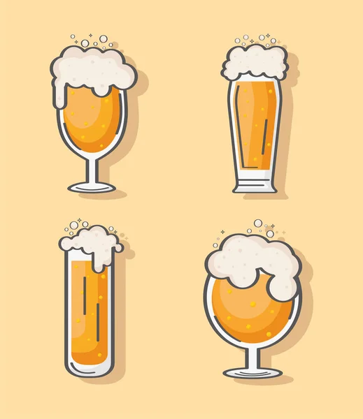 Иконка с пивом — стоковый вектор