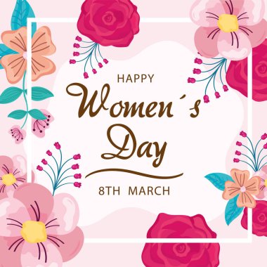 Kadın günü için kartı