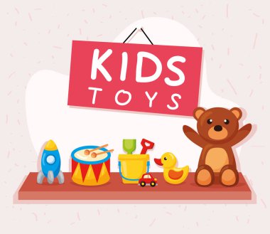 Raf üstünde Toys