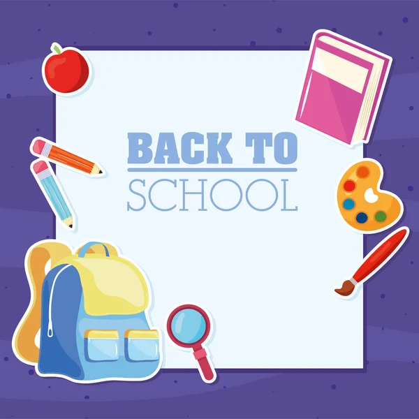 Back to school graphic — Stock Vector