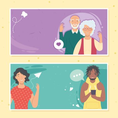 yaşlı ve ırklar arası çiftler