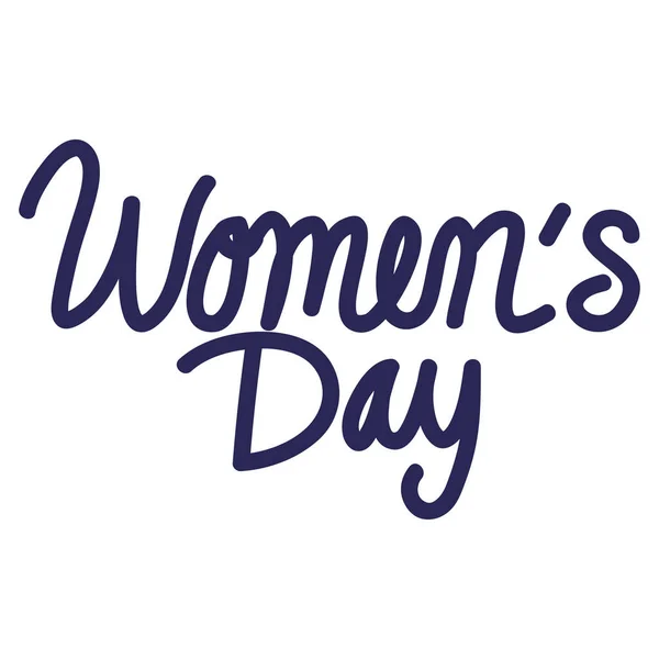 Frauentag auf weißem Hintergrund — Stockvektor