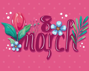 8 Mart için pankart