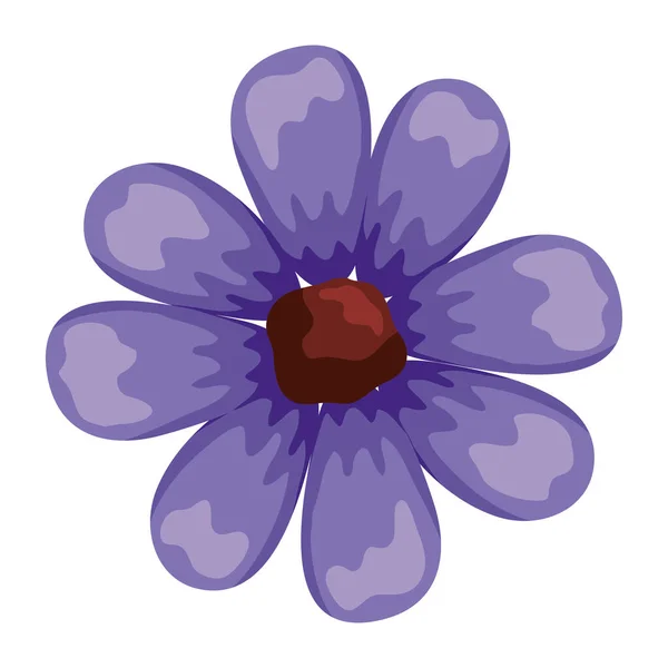 Niedliche Blume lila — Stockvektor