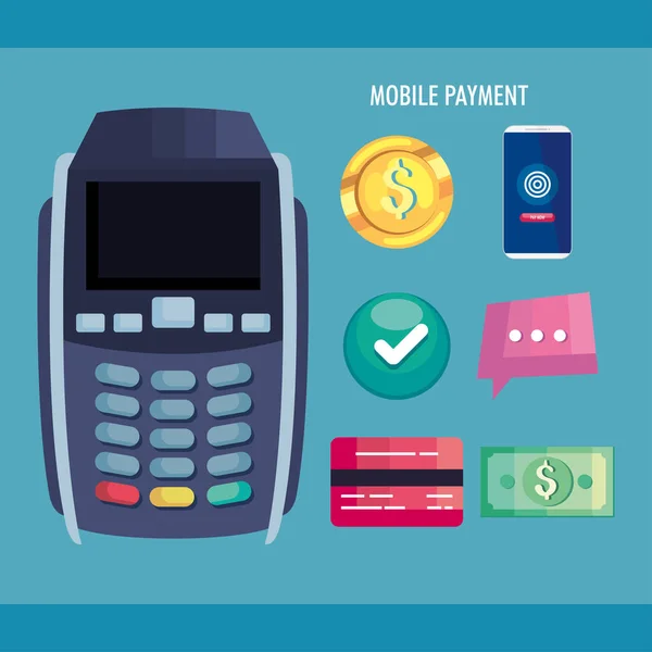 Dataphone et paiements électroniques — Image vectorielle