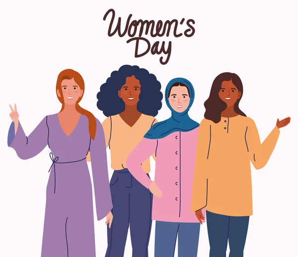 Poster of womens day — Stock Vector