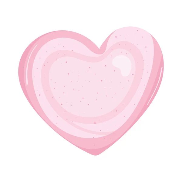 Coeur rose mignon — Image vectorielle