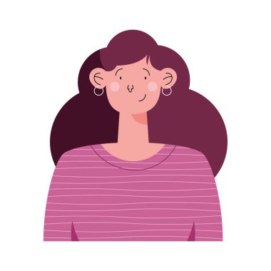 Çizgi film genç kadın