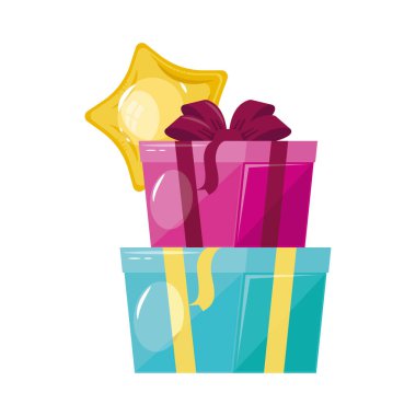 Doğum günü hediyesi ve yıldız yığını