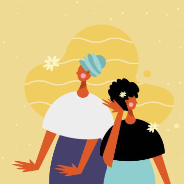 genç kadın ve çiçek