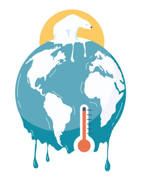 Koncepcja zmiany klimatu — Wektor stockowy