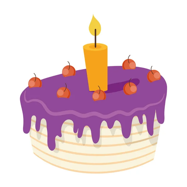 Солодкий торт до дня народження — стоковий вектор
