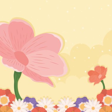 Bahar mevsimi bahçesi