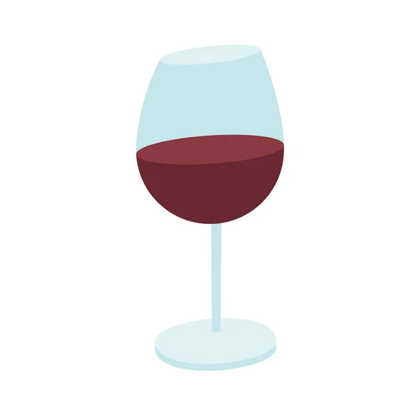 Copa de vino tinto — Vector de stock