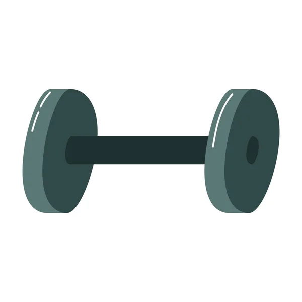 Dumbbell weight lifting — Stock Vector