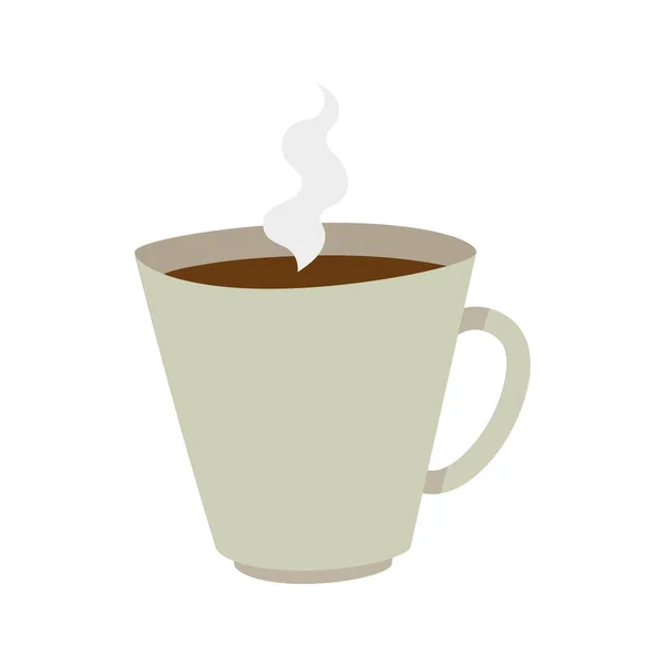 Taza de café caliente — Vector de stock