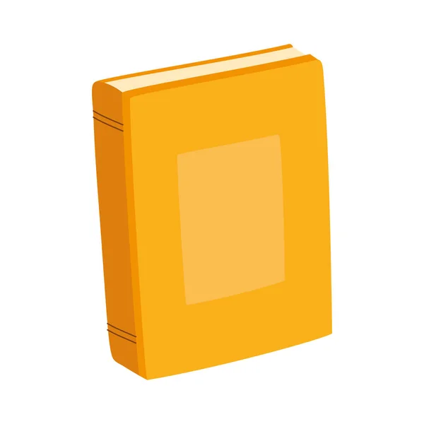 Libro naranja cerrado — Vector de stock