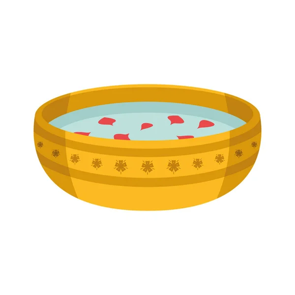 Yapraklı songkran havuzu — Stok Vektör