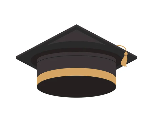 Chapeau de graduation noir — Image vectorielle