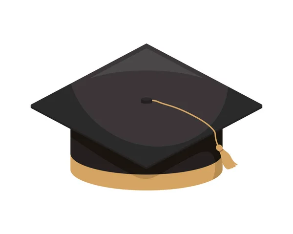 Acessório de educação chapéu de graduação —  Vetores de Stock