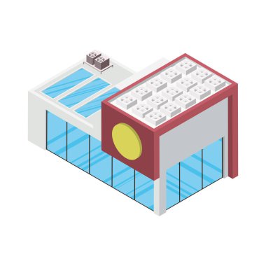 AVM binası izometrik