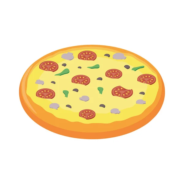 Výborná italská pizza — Stockový vektor