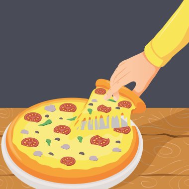 Pizzayı ele alalım.