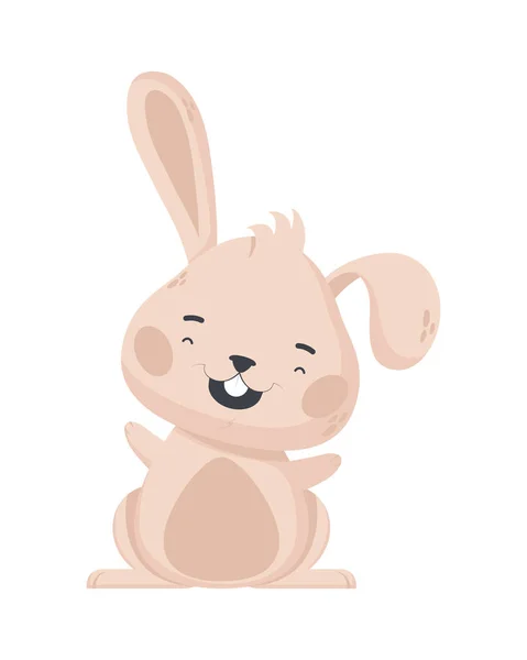 Küçük tavşan karakteri — Stok Vektör