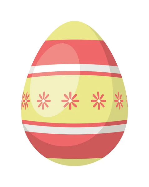Βαμμένο κίτρινο αυγό του Πάσχα — Διανυσματικό Αρχείο
