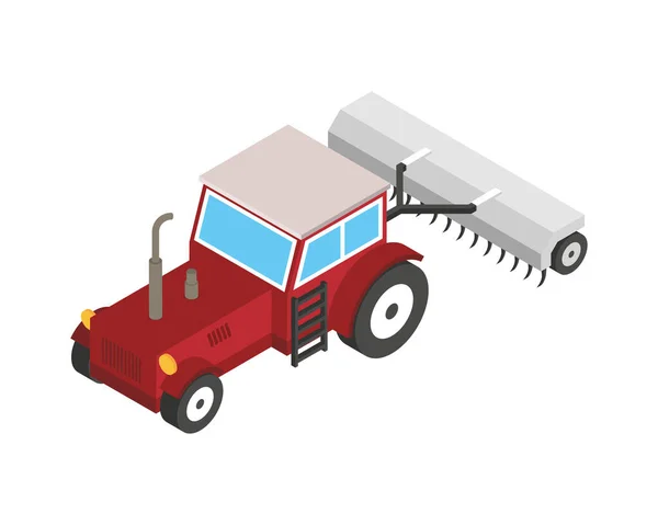 Traktor landwirtschaftlich genutzt — Stockvektor