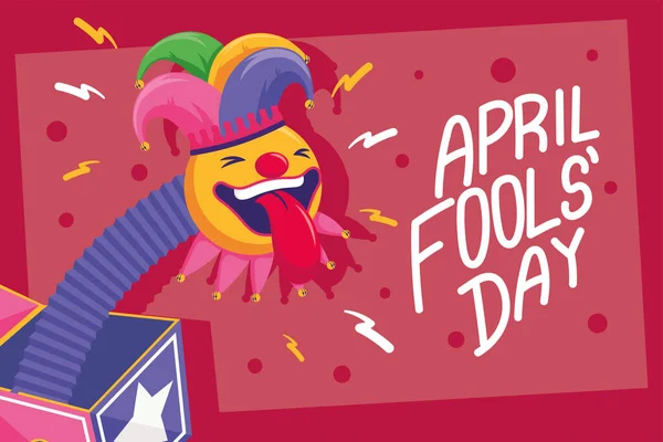 Fools day card — Stock Vector