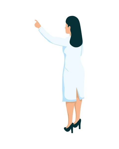 Femme médecin enseignement — Image vectorielle
