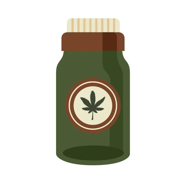 Marihuana canabbis medicinal — Vector de stock
