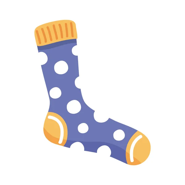 Couleurs de chaussettes pointillées — Image vectorielle