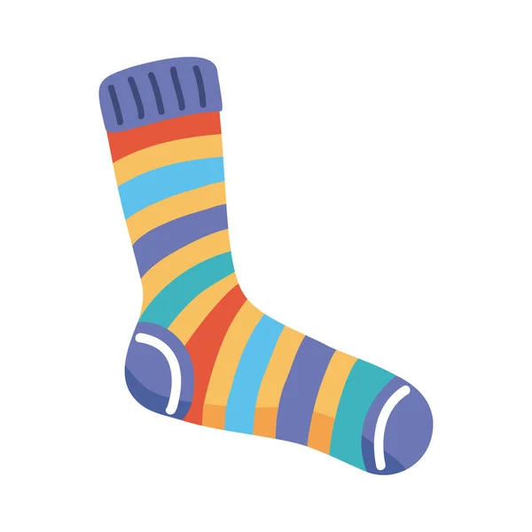 Couleurs de chaussettes rayées — Image vectorielle