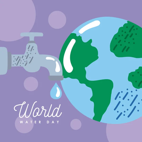 Cartel del Día Mundial del Agua — Archivo Imágenes Vectoriales
