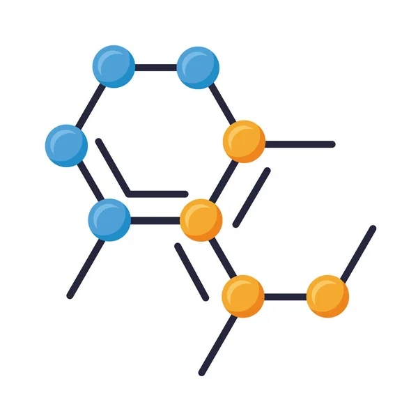 Хімічна структура лабораторії молекулярна — стоковий вектор