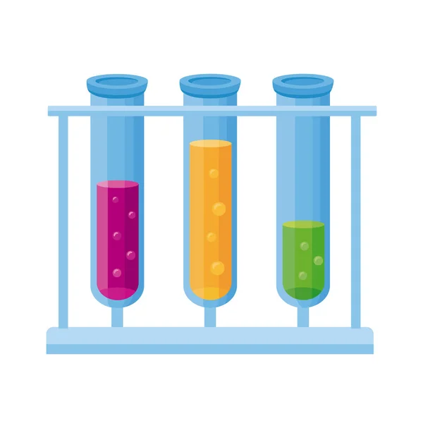 Laboratoriumbuisjes voor chemie — Stockvector